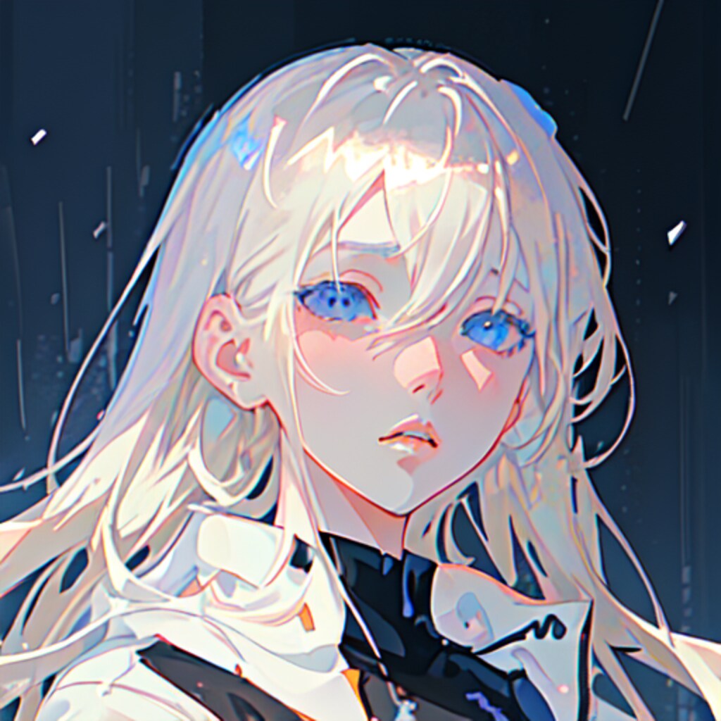 白髪の雪が似合いそうな女性