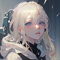 白髪の雪が似合いそうな女性 3枚目