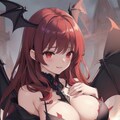 悪魔ッ娘　黒い髪ver.　赤い髪ver. 2枚目
