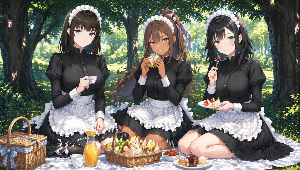 メイドさんのピクニック