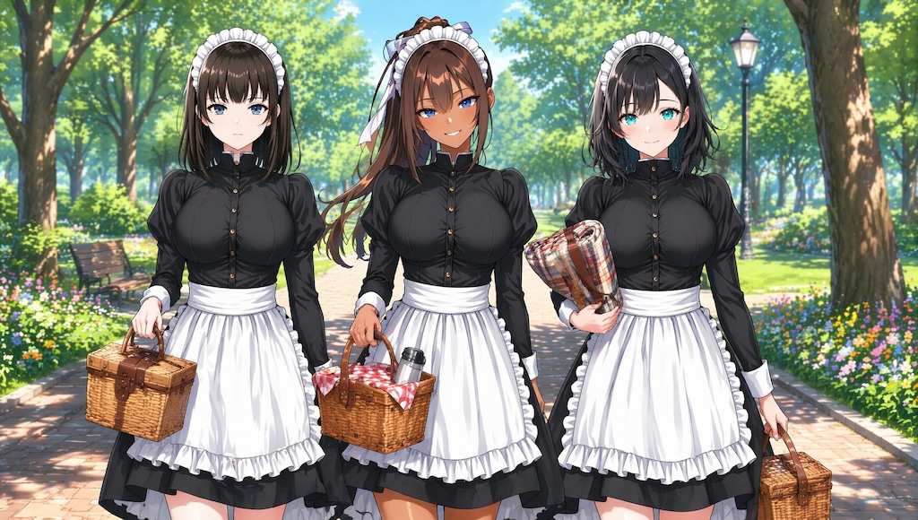 メイドさんのピクニック