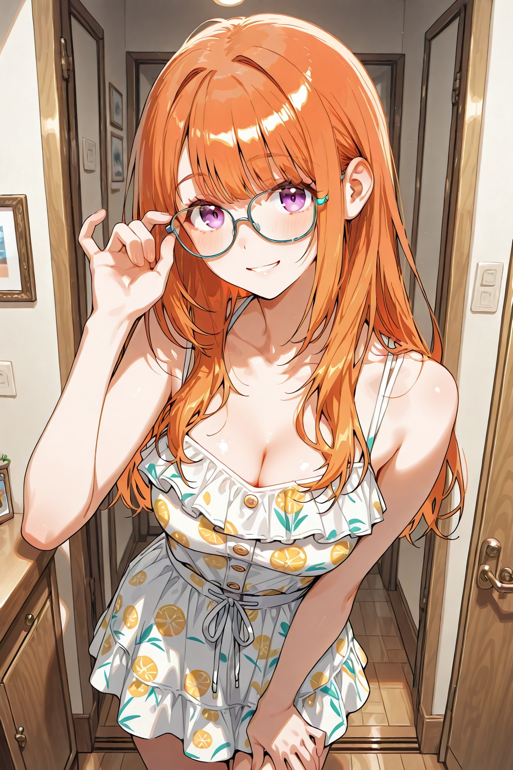 メガネ美少女