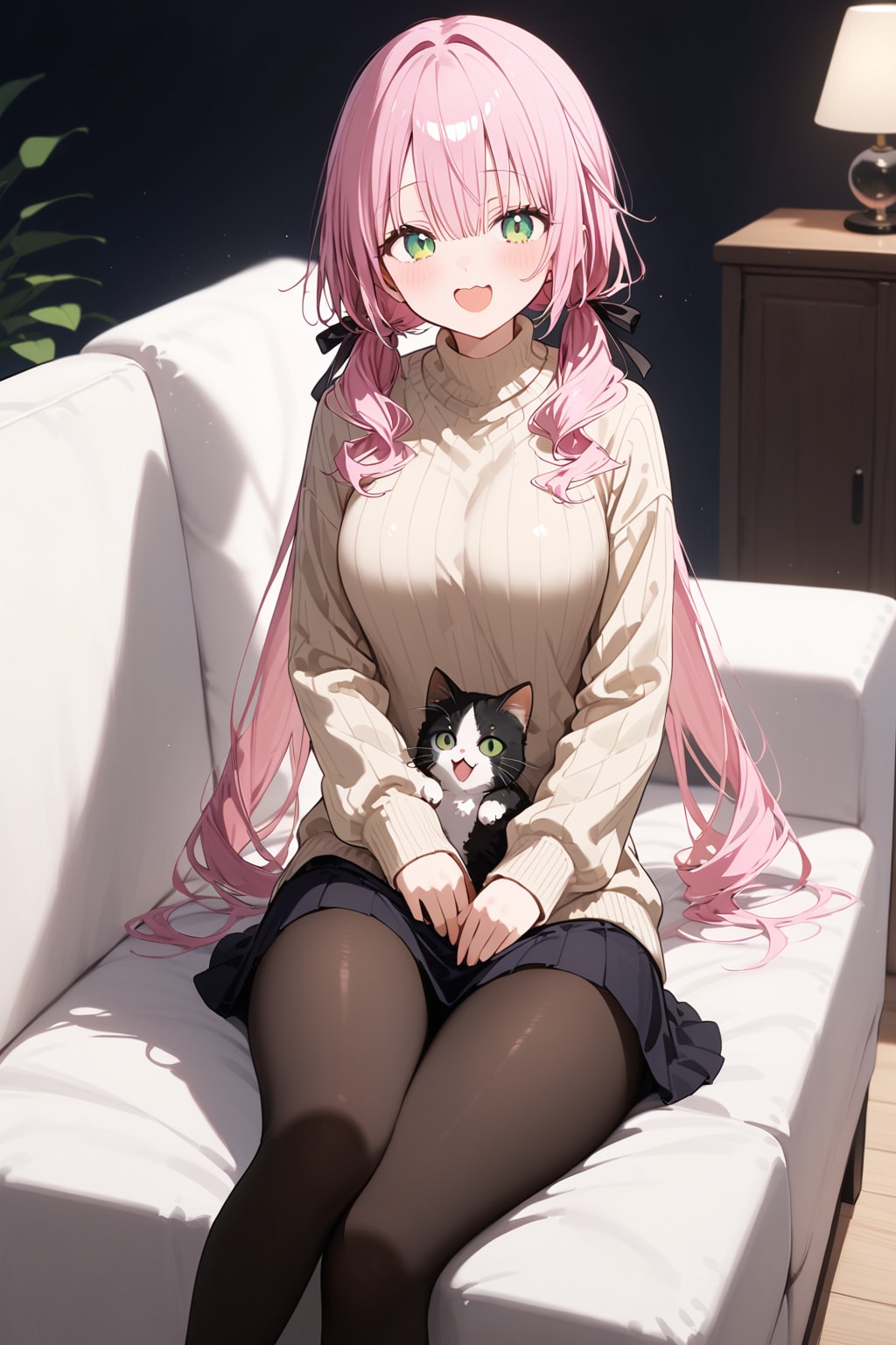 猫と一緒 | の人気AIイラスト・グラビア