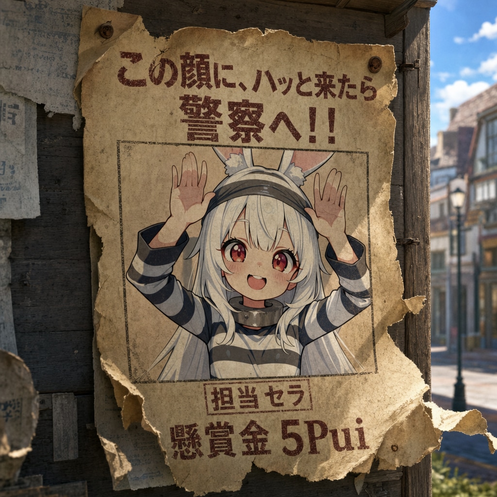 古ぼけた手配書