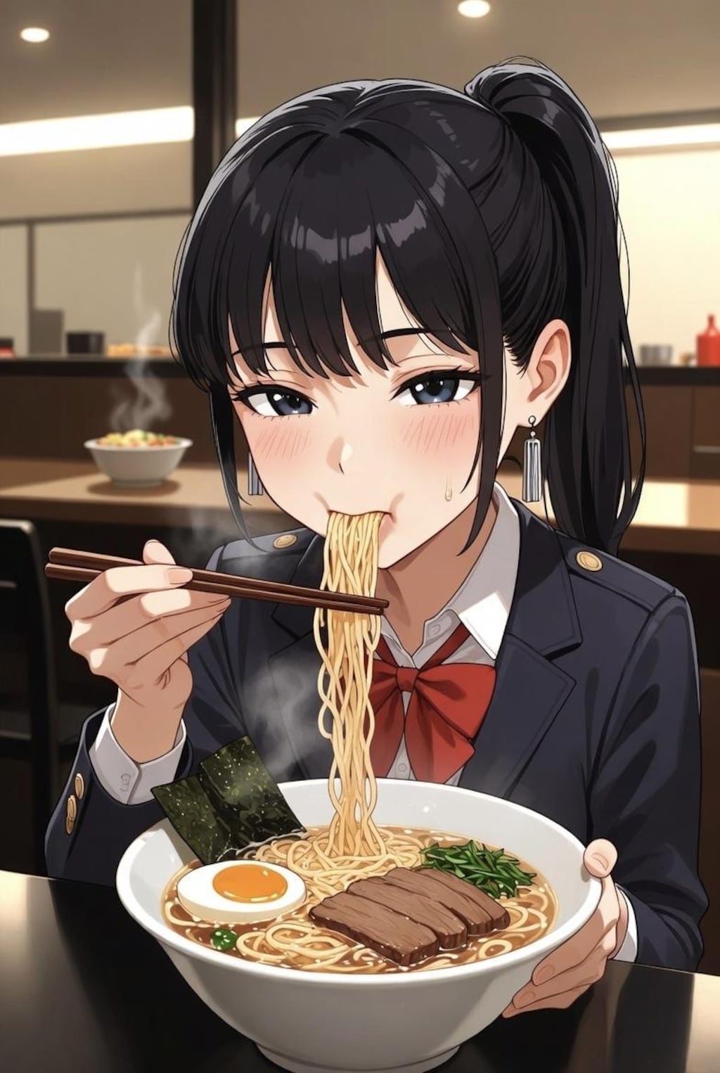 はふはふっ…ズズズズズ〜