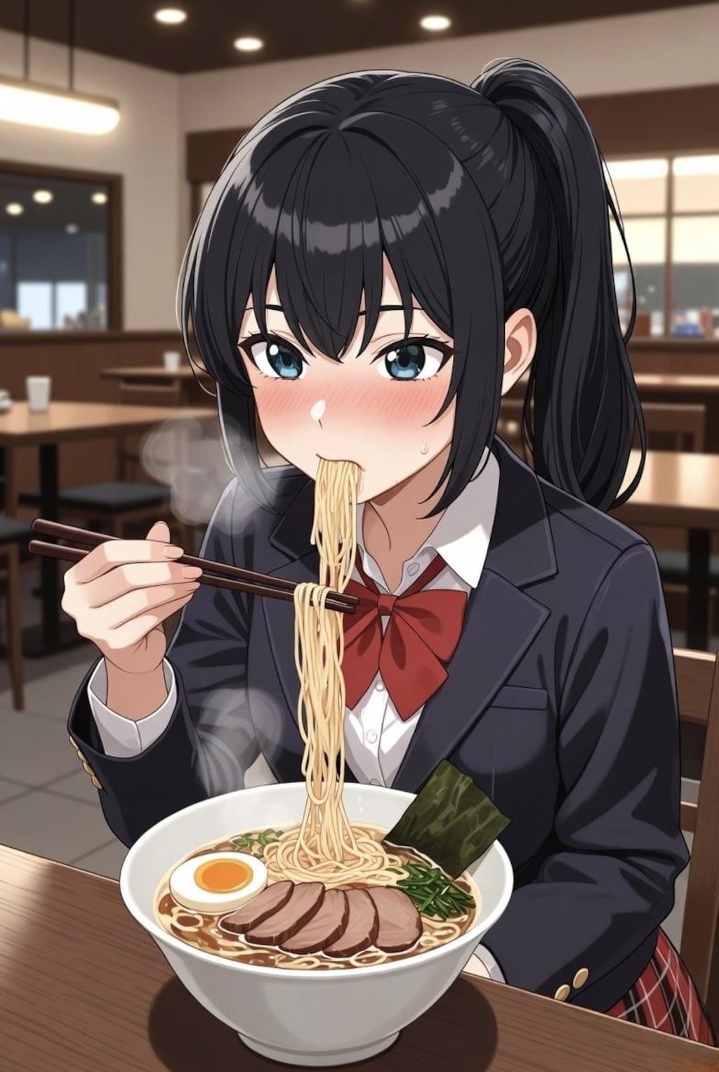 はふはふっ…ズズズズズ〜