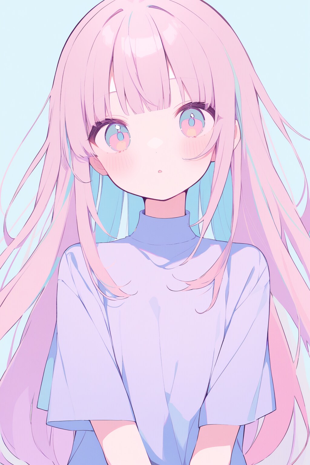 パステルカラーな女の子