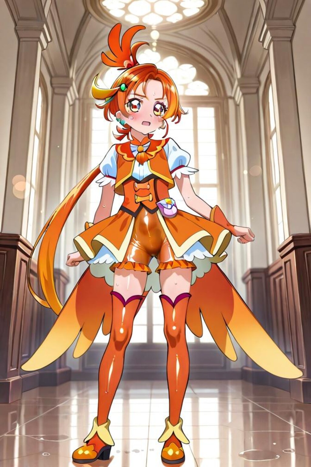 ひろがるスカイプリキュア　キュアウィング　キック