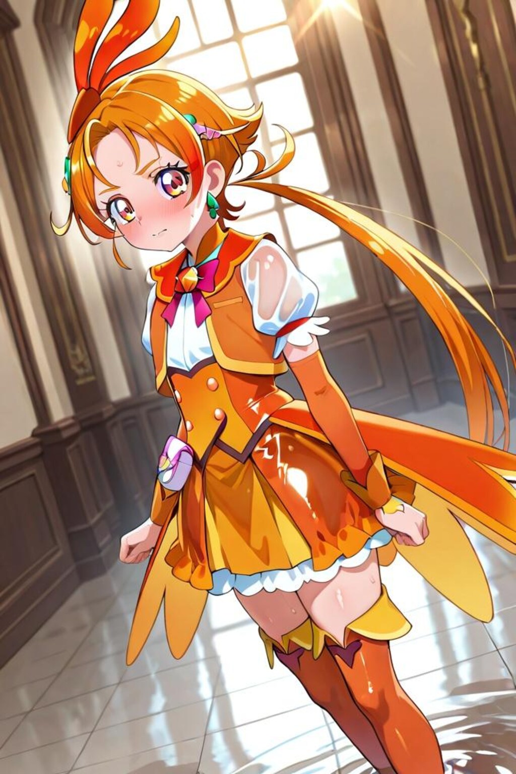 ひろがるスカイプリキュア　キュアウィング　キック