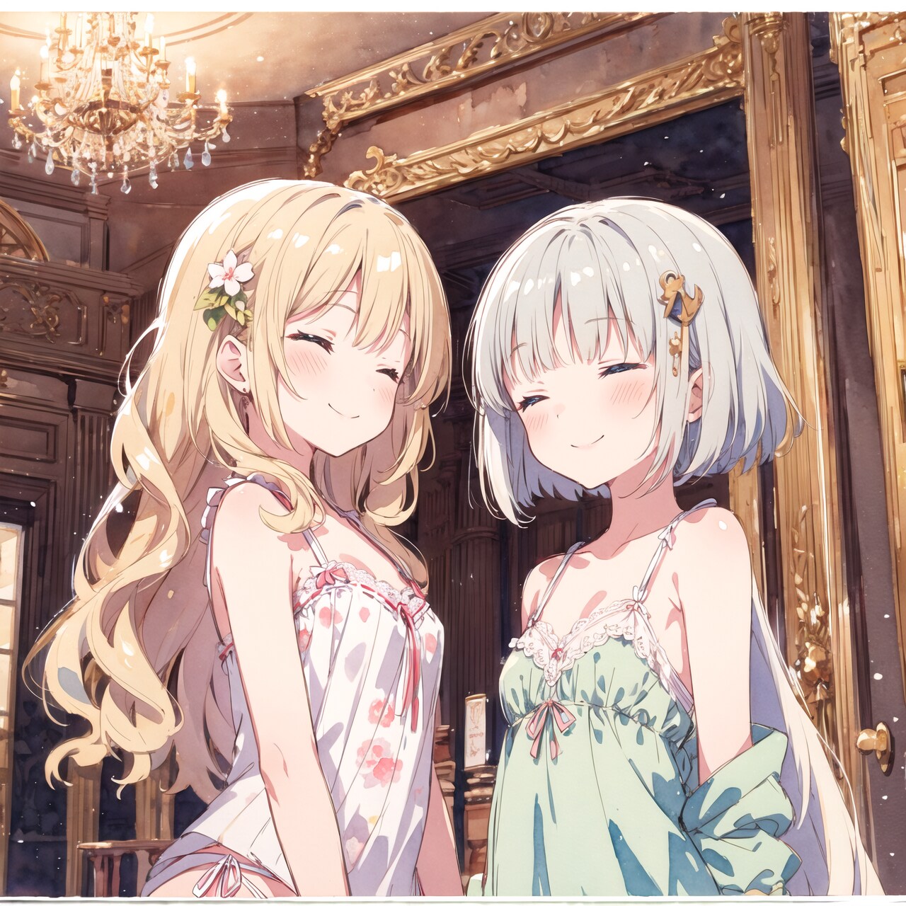 きょうはおねえちゃんと一緒に寝るよー♪