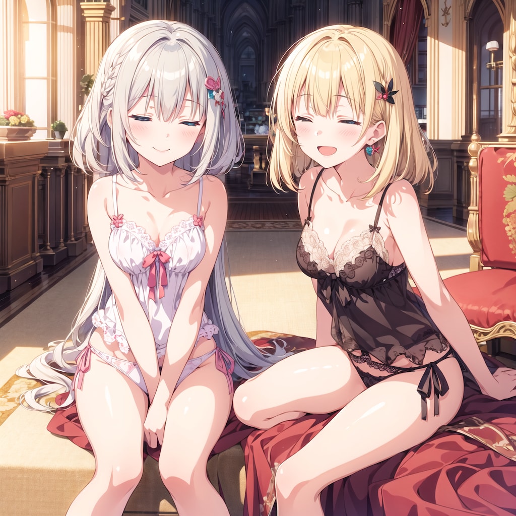 きょうはおねえちゃんと一緒に寝るよー♪