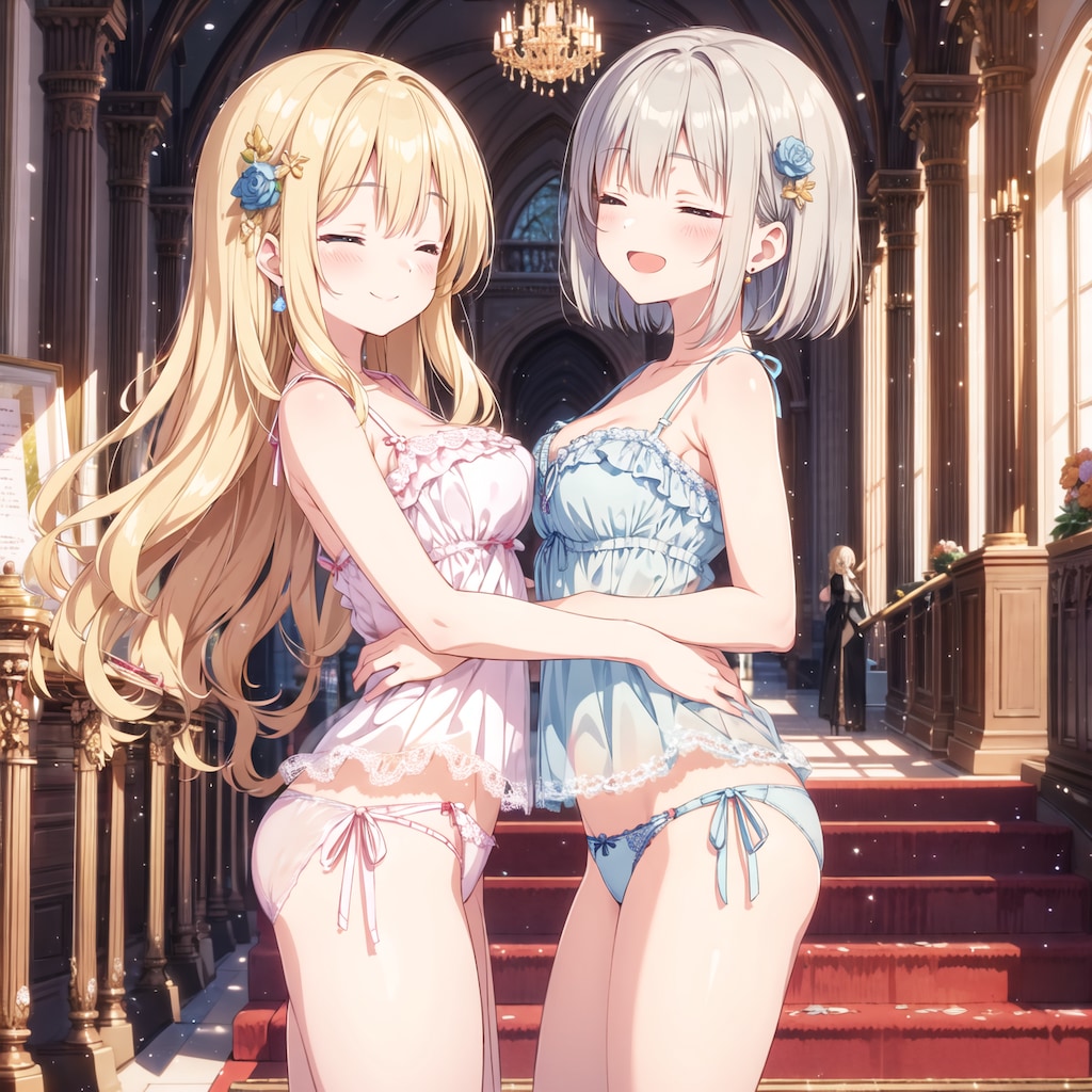きょうはおねえちゃんと一緒に寝るよー♪