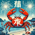今年の漢字「蟹」 2枚目