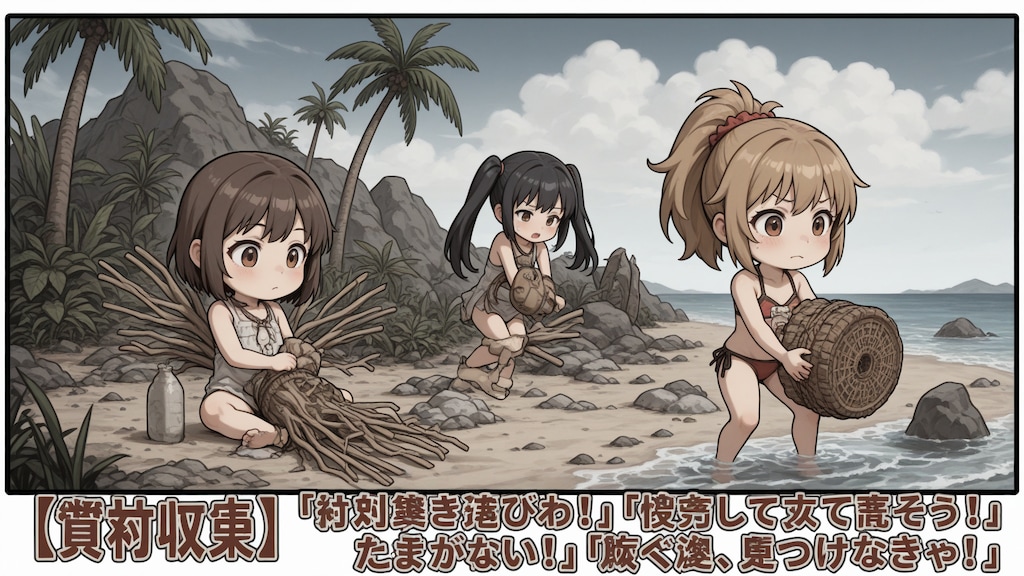【#無人島日記】私達の無人島日記（Gemini→SDXL）i2i変換