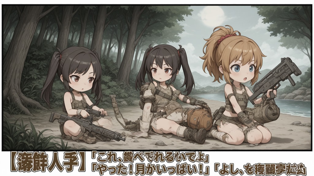 【#無人島日記】私達の無人島日記（Gemini→SDXL）i2i変換