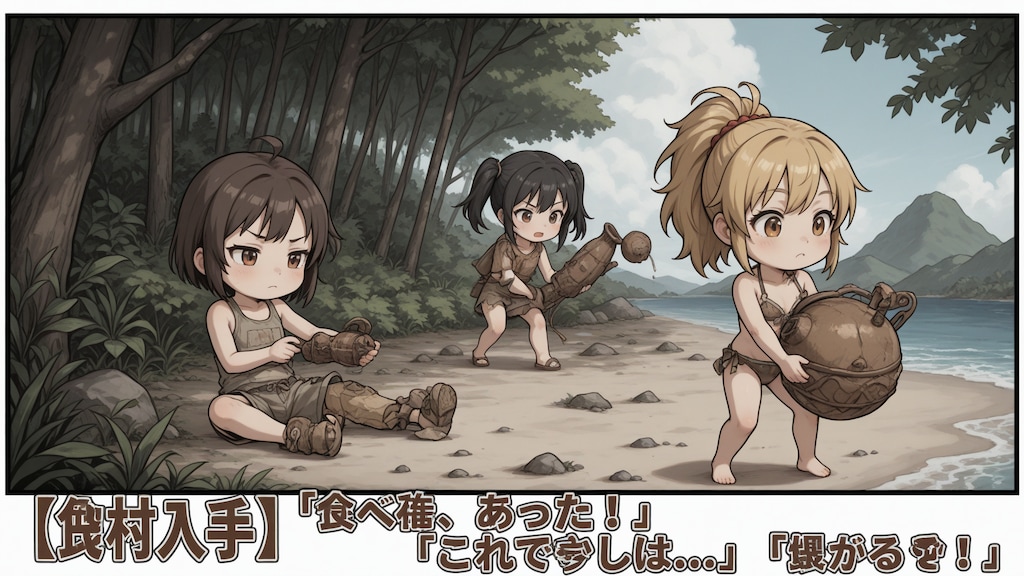 【#無人島日記】私達の無人島日記（Gemini→SDXL）i2i変換