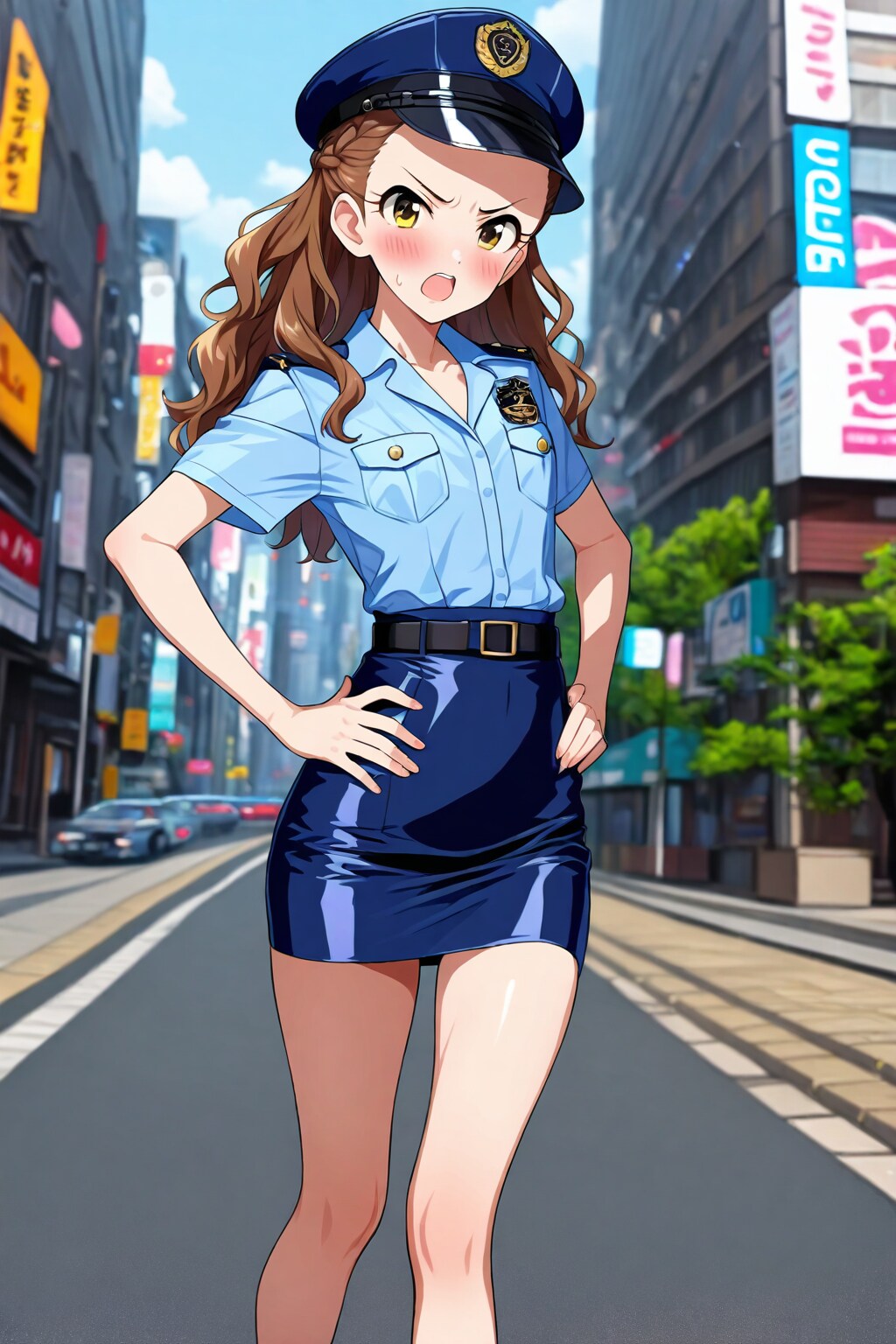 アイマス婦警部① | の人気AIイラスト・グラビア