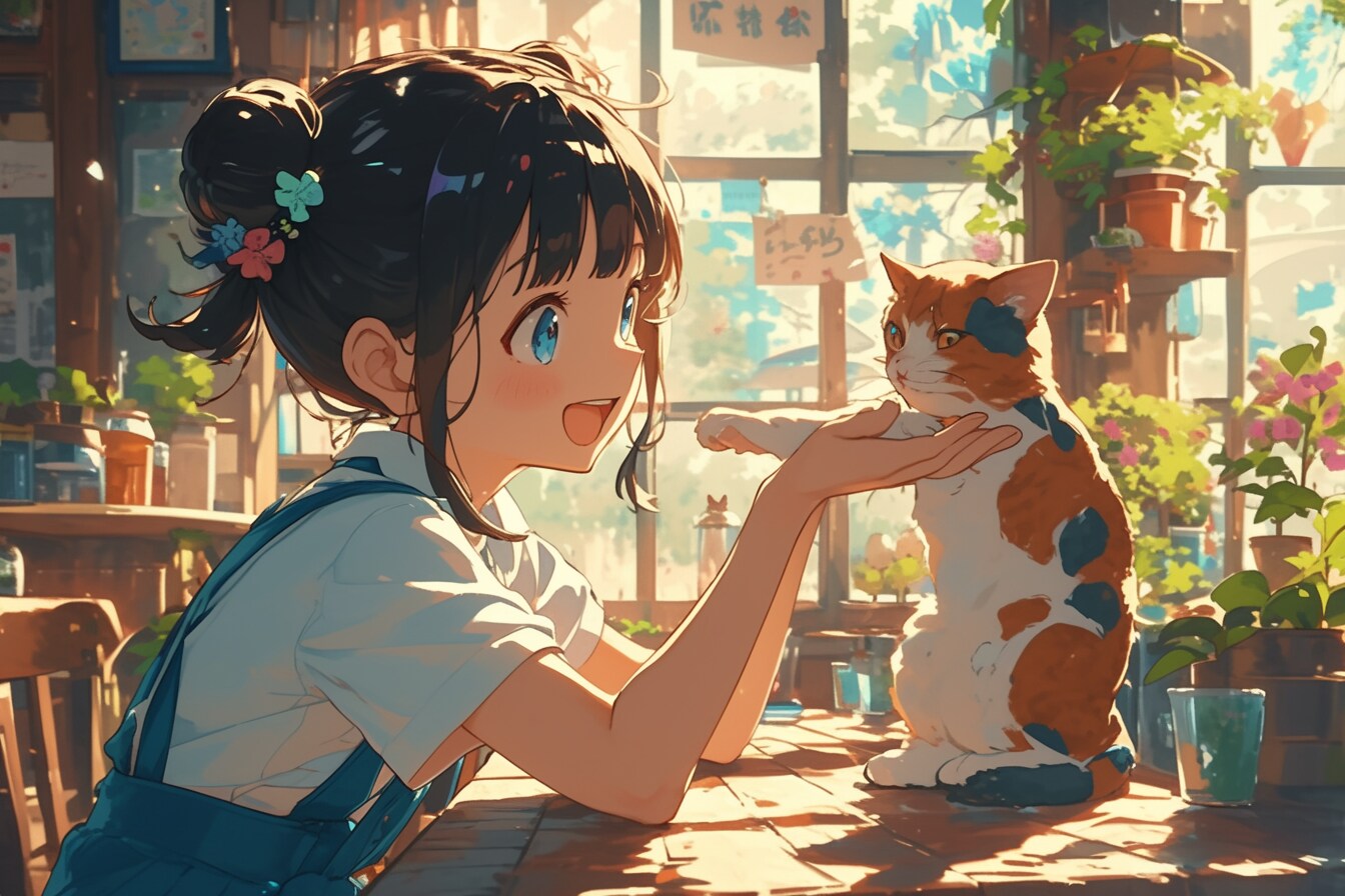 猫🐈とおだんごちゃん🍡✨08 | の人気AIイラスト・グラビア