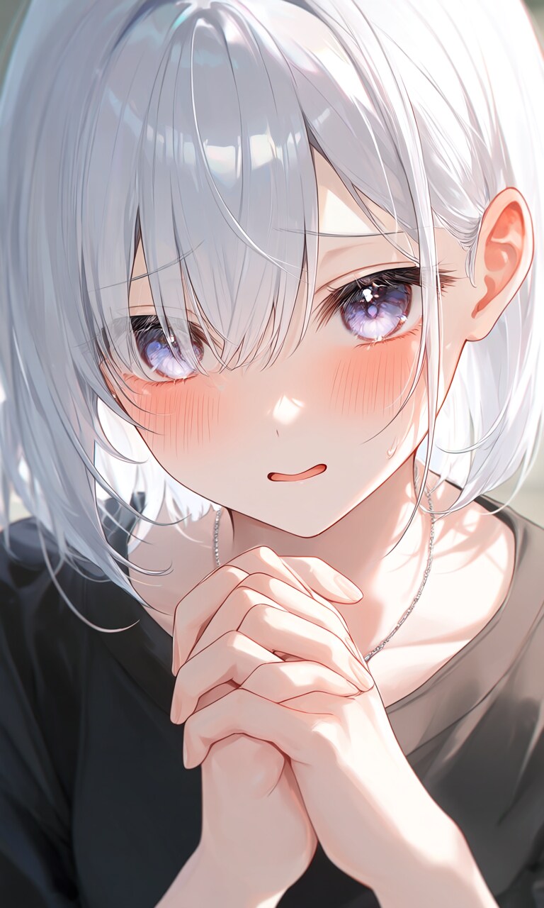 赤面少女① | の人気AIイラスト・グラビア