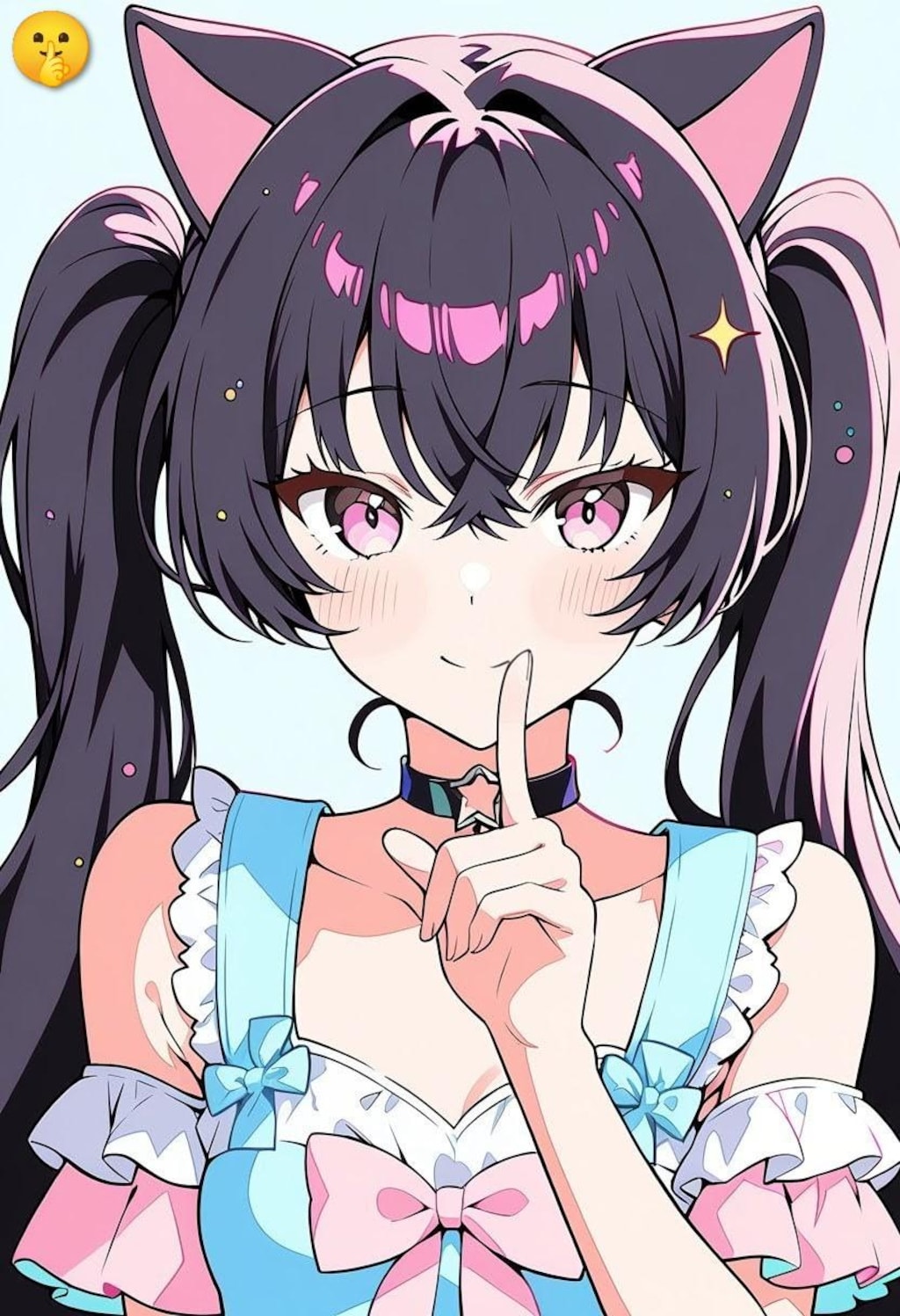 うちの子たちと絵文字チャレンジ！2 😘😋🤫