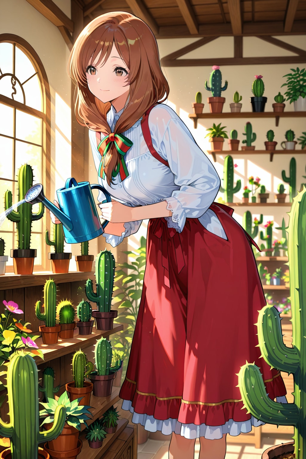観葉植物店のお姉さん | の人気AIイラスト・グラビア
