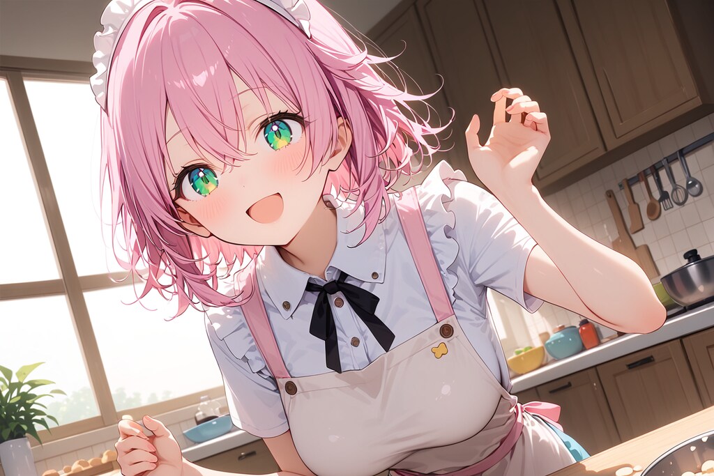 姉にお菓子を作る李々花