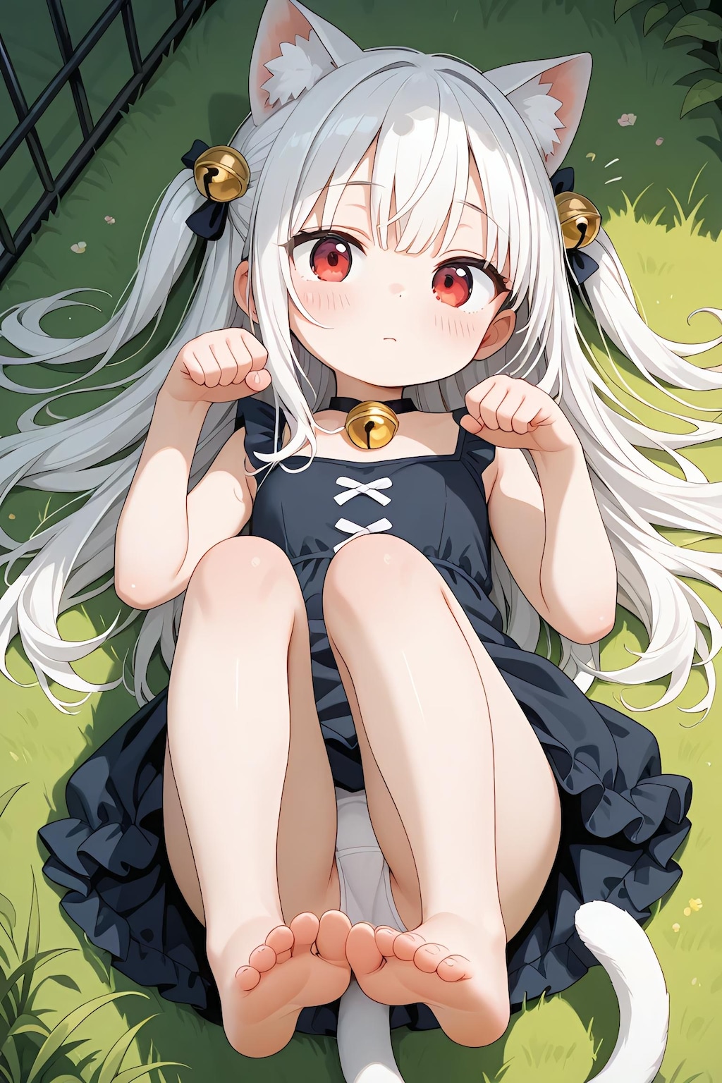 猫の場合、服従のサインではないらしい