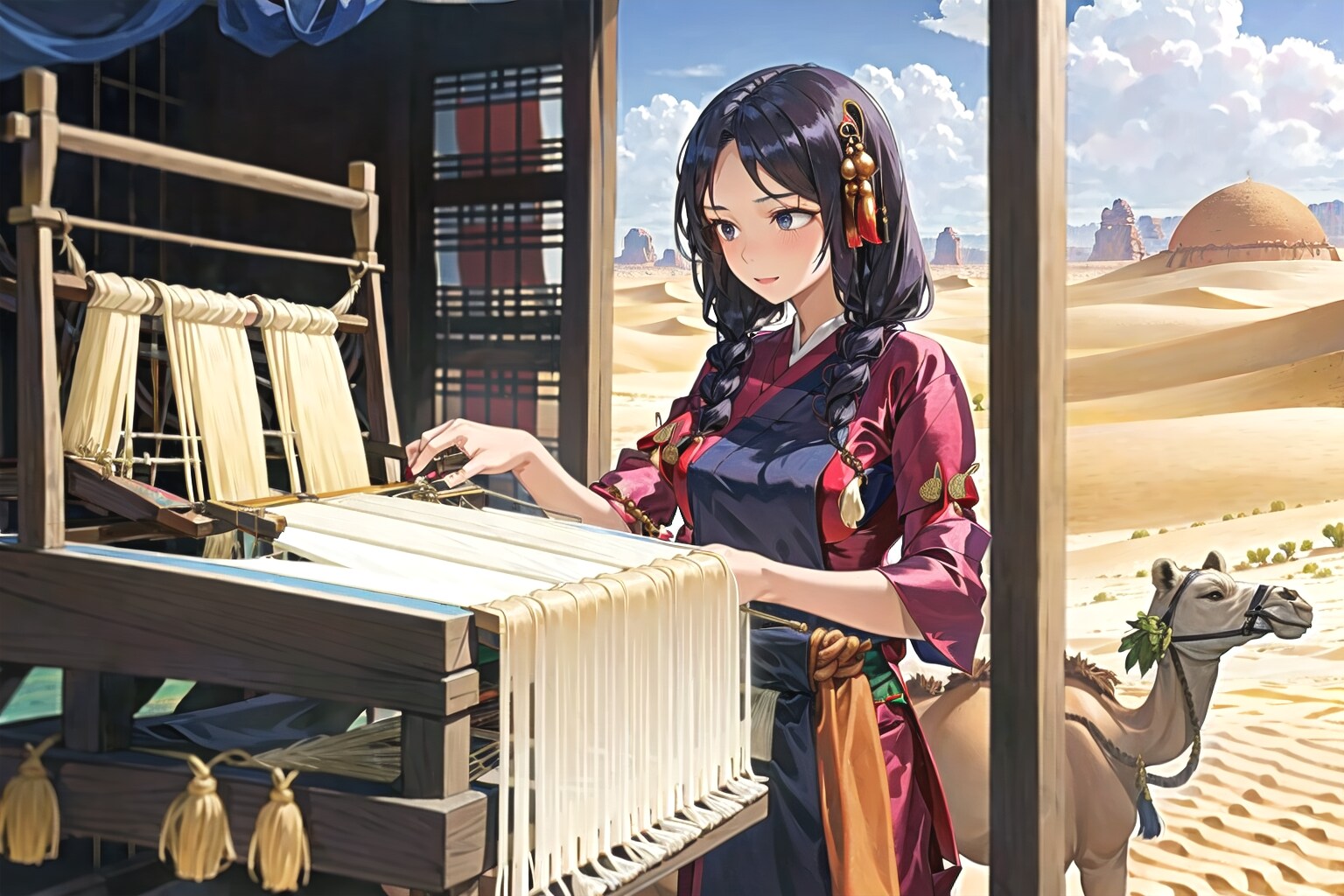 砂漠の機織り職人 | の人気AIイラスト・グラビア