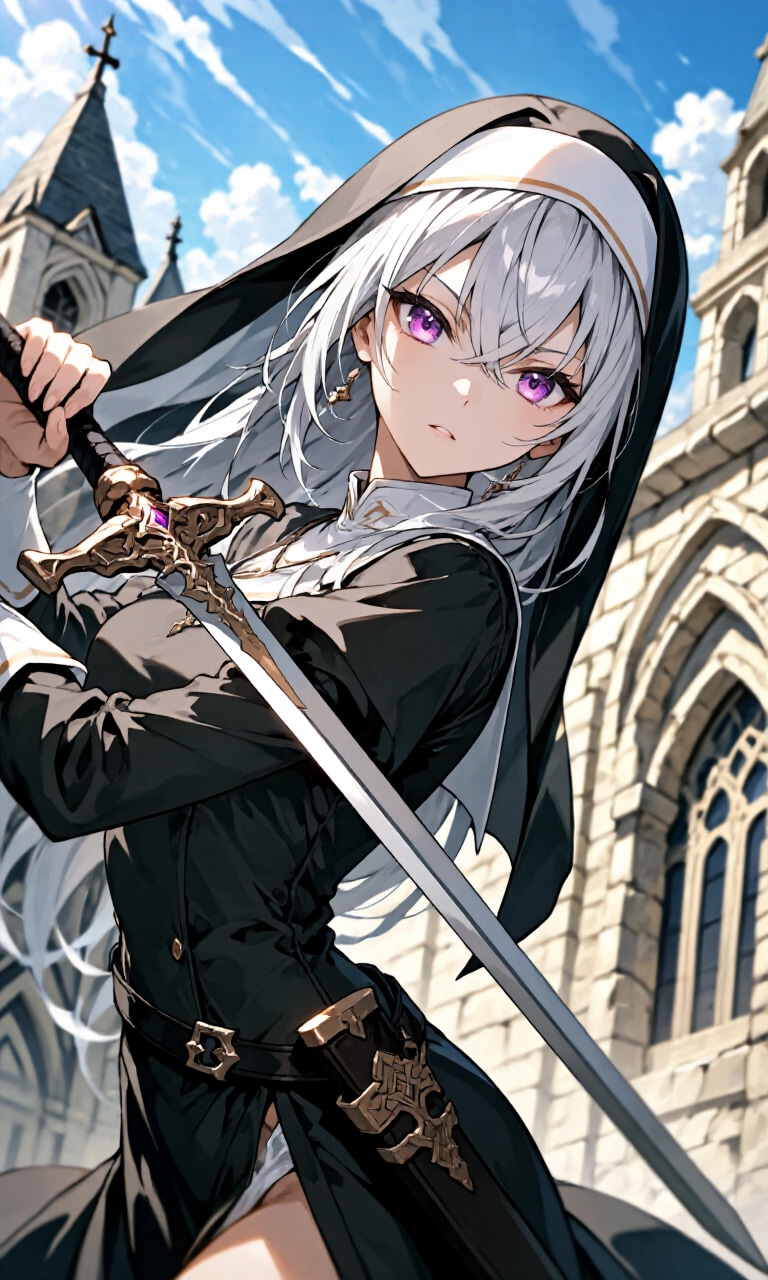 西洋剣修道女 | の人気AIイラスト・グラビア