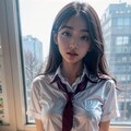 パンちら女子高生 2枚目
