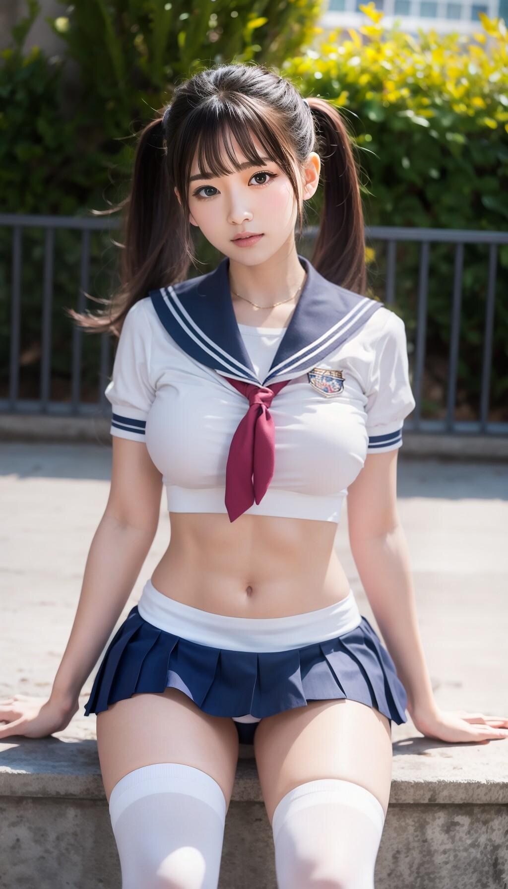 パンちら女子高生