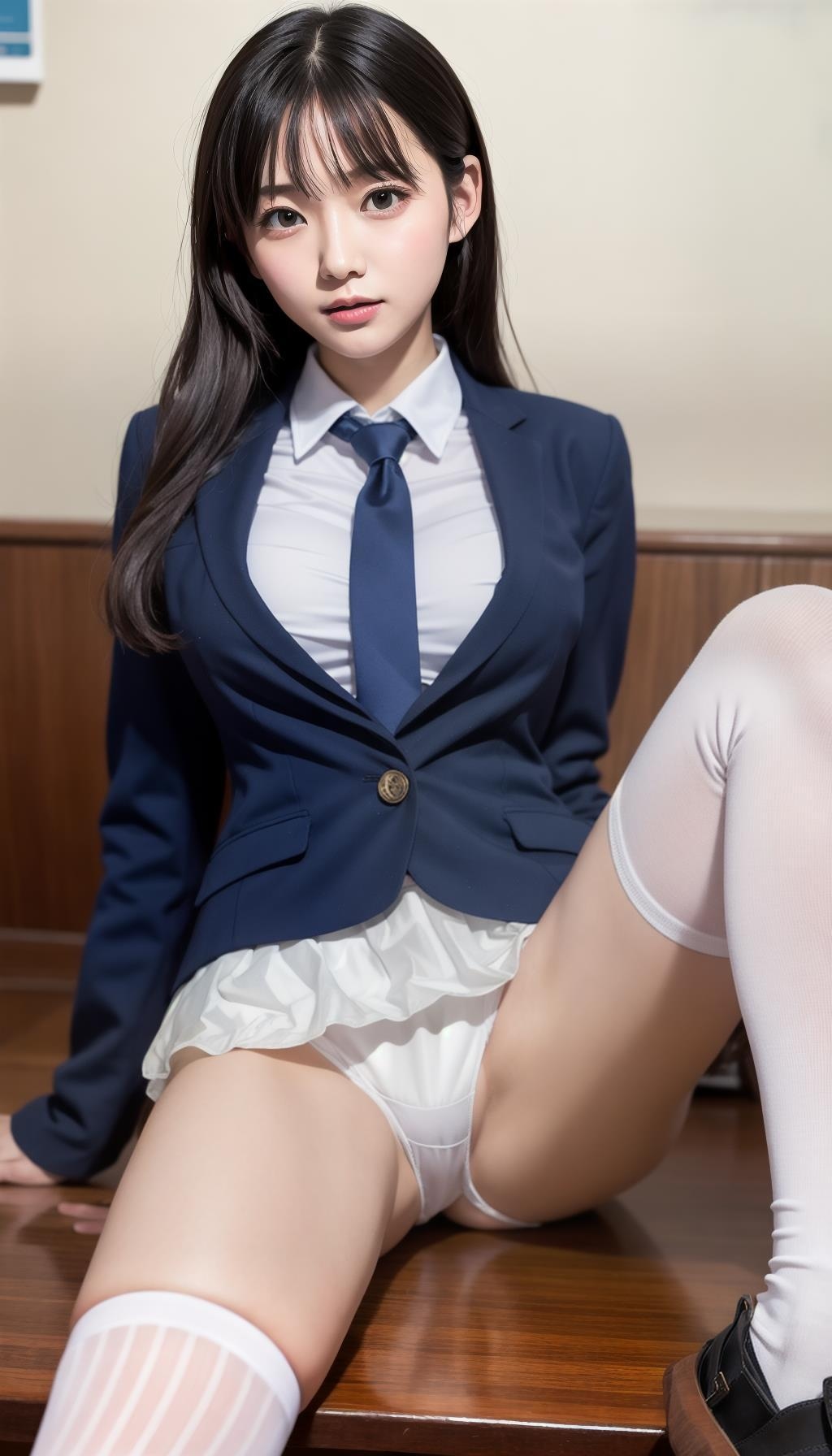 パンちら女子高生