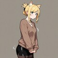 オリジナル⑮ ゆずさ、リリア 猫と一緒 5枚目