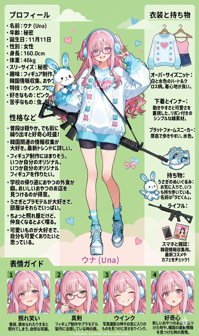 脇役彼女のキャラクターシート！