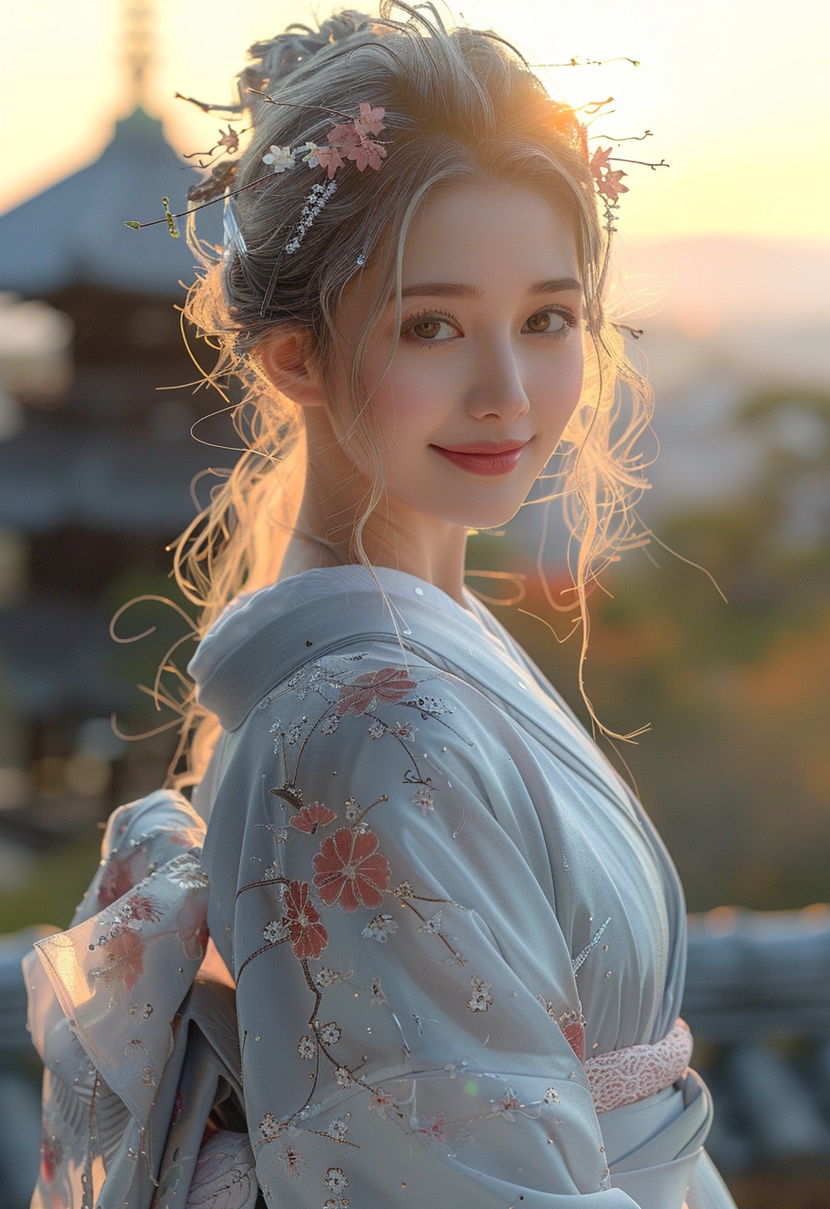 Sunrise In Koto - 古都の日の出