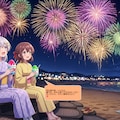 鶸村ひよりと阿比倉朱美、河原子花火大会を楽しむ 3枚目