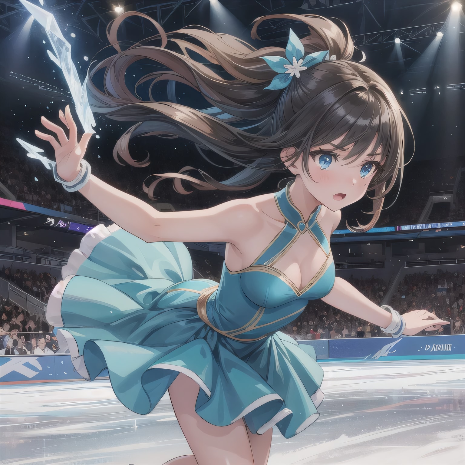 黒髪ロングでフィギュアの少女１６ | の人気AIイラスト・グラビア