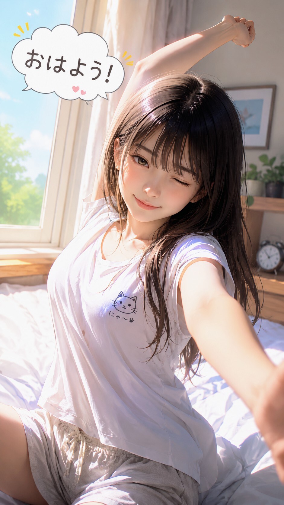 おはようにゃ〜🐾 | の人気AIイラスト・グラビア