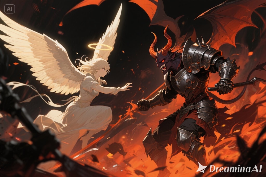 天使と悪魔の戦い