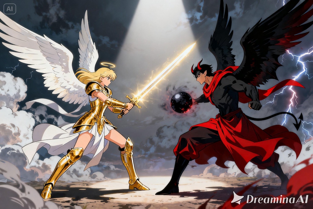 天使と悪魔の戦い