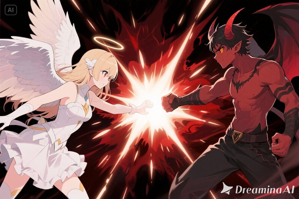 天使と悪魔の戦い