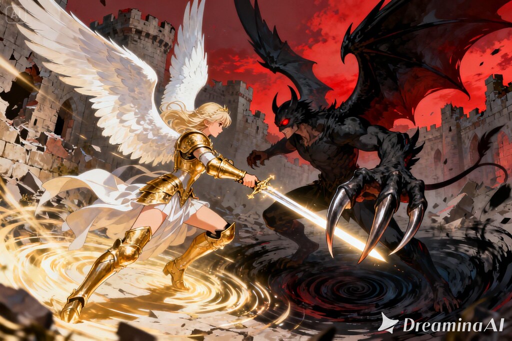 天使と悪魔の戦い