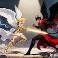 天使と悪魔の戦い 9枚目