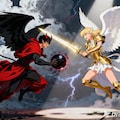 天使と悪魔の戦い 6枚目