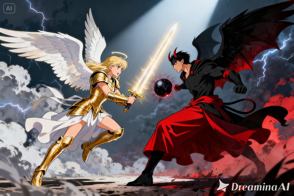 天使と悪魔の戦い