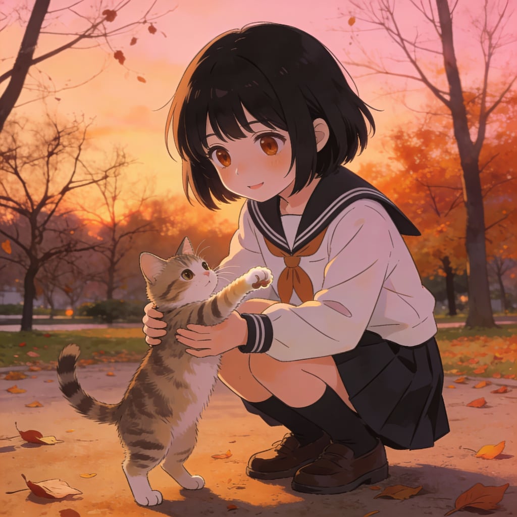 仔猫と少女　251208