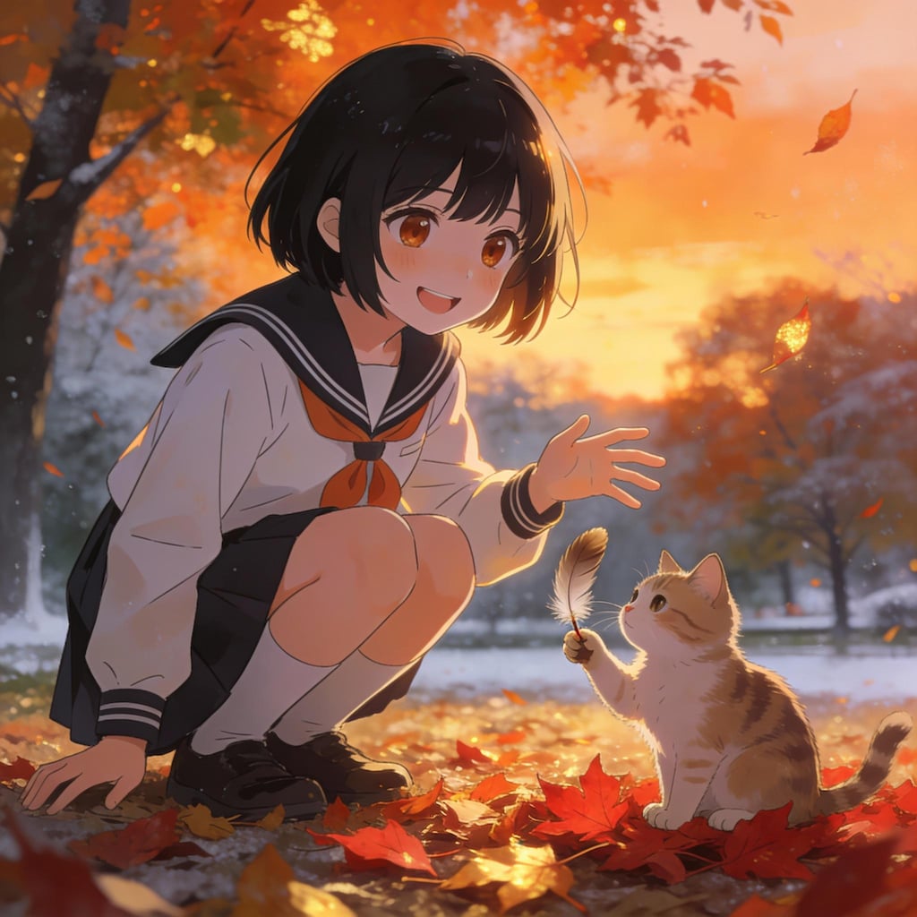 仔猫と少女　251208