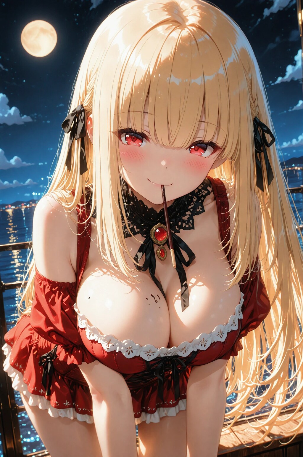私とポッキー食べる？💓