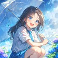 梅雨の通学路 8枚目
