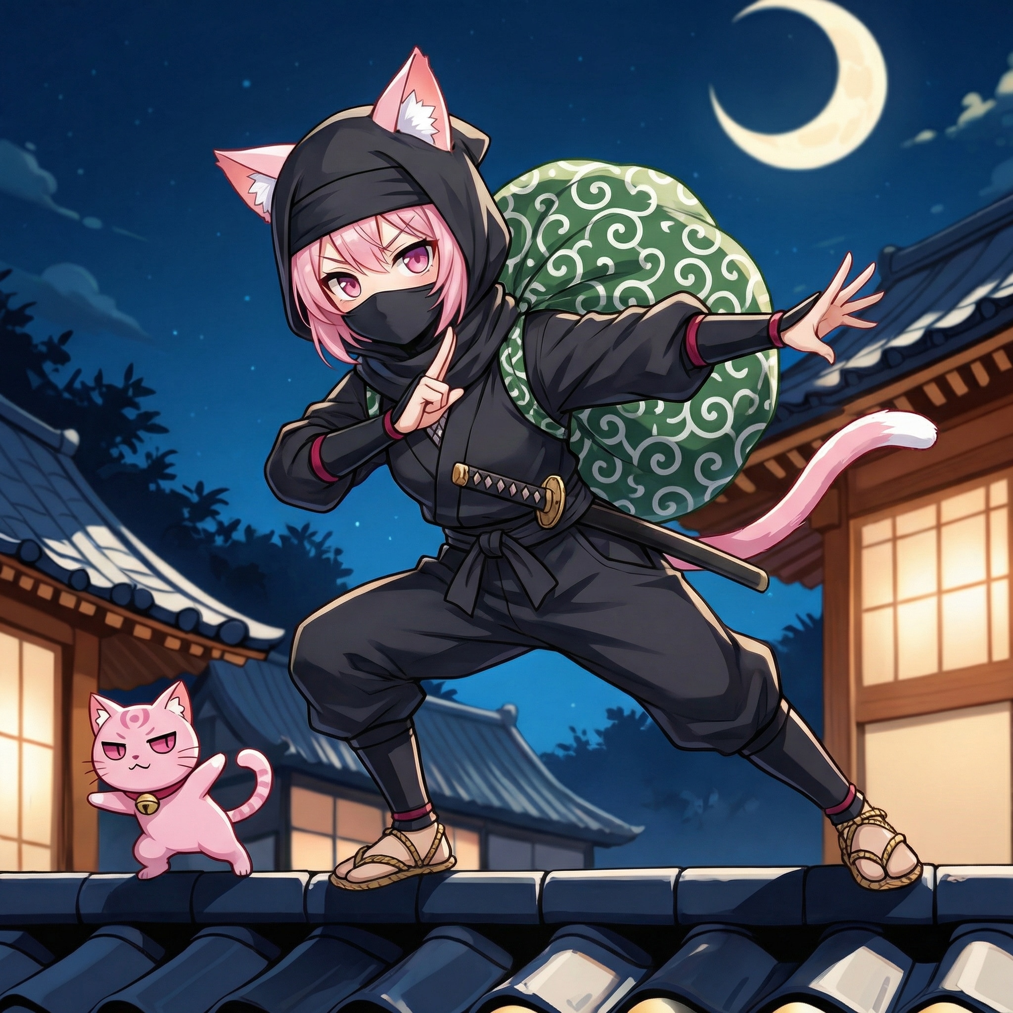 大泥棒！！いしかわごにゃもん！！参上！！ | の人気AIイラスト・グラビア